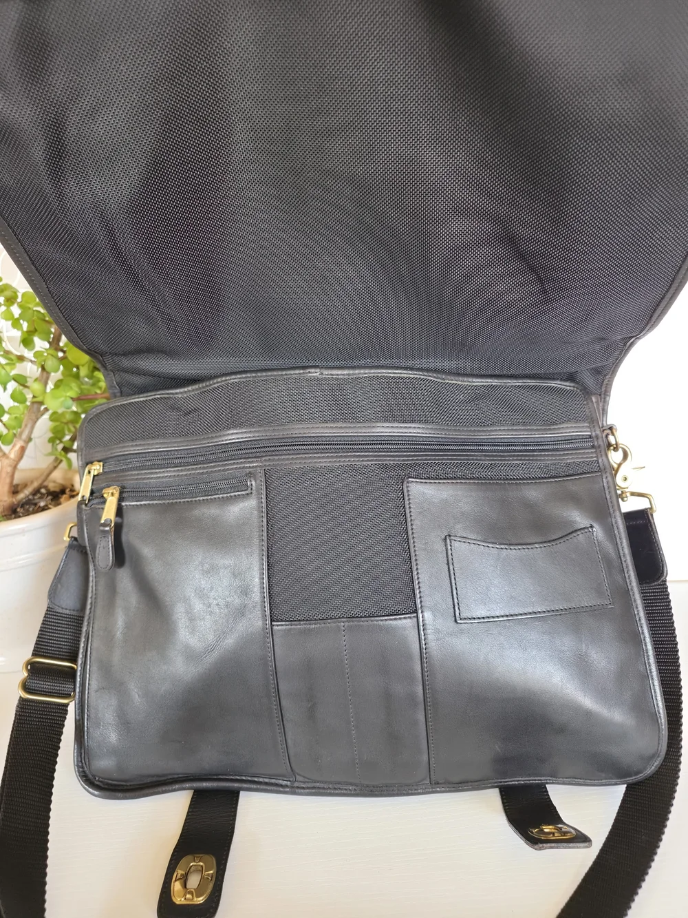 vintage Coach Metropolitan Hybrid ballistic nylon and leather briefcase